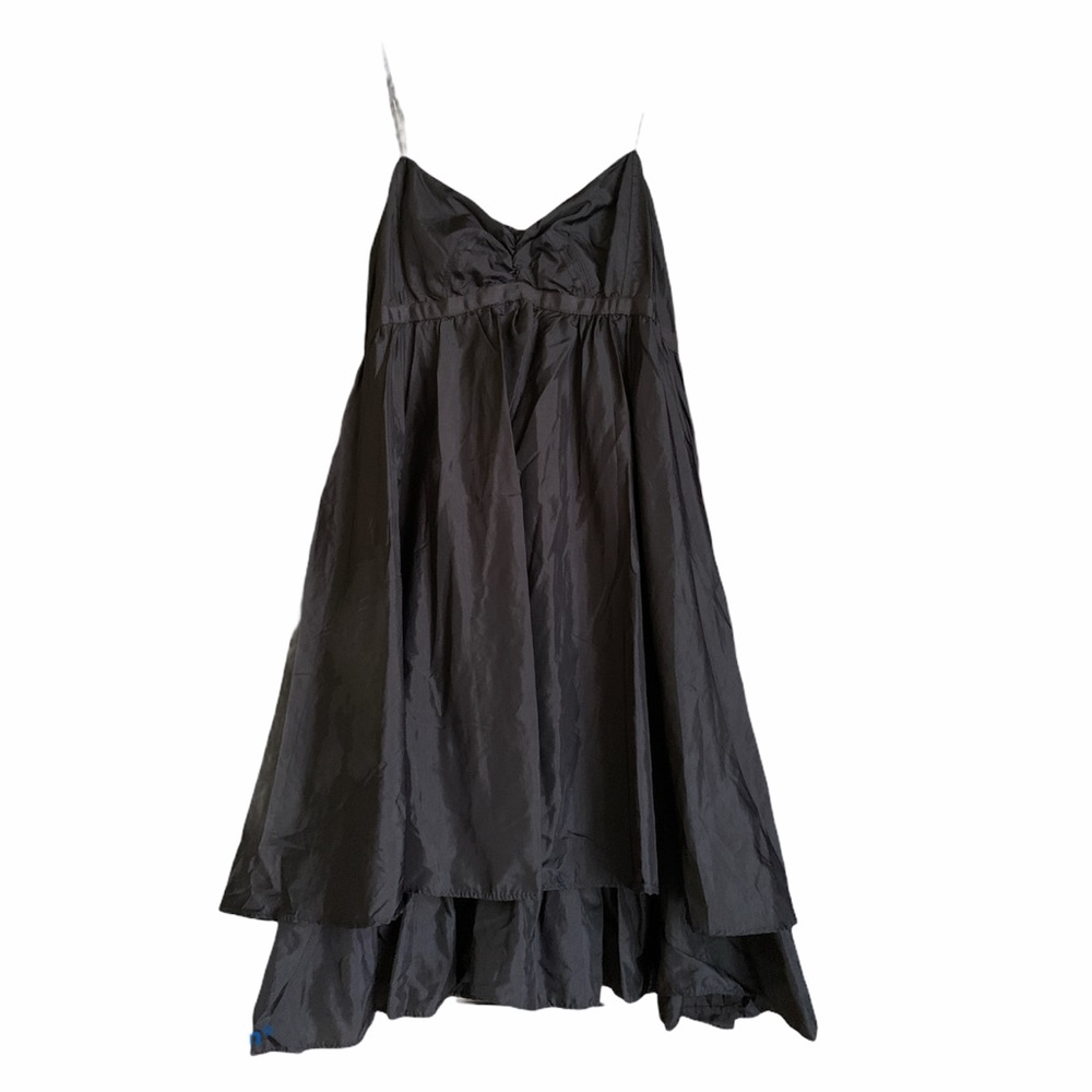 Black A-Line Spaghetti Strap Dress